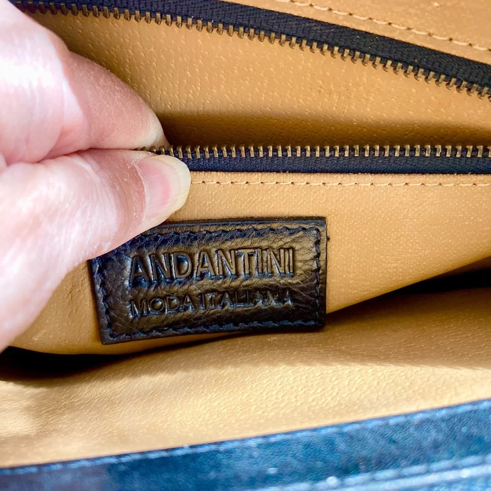 Elegant Black Leather Briefcase for Men Italian leather bag